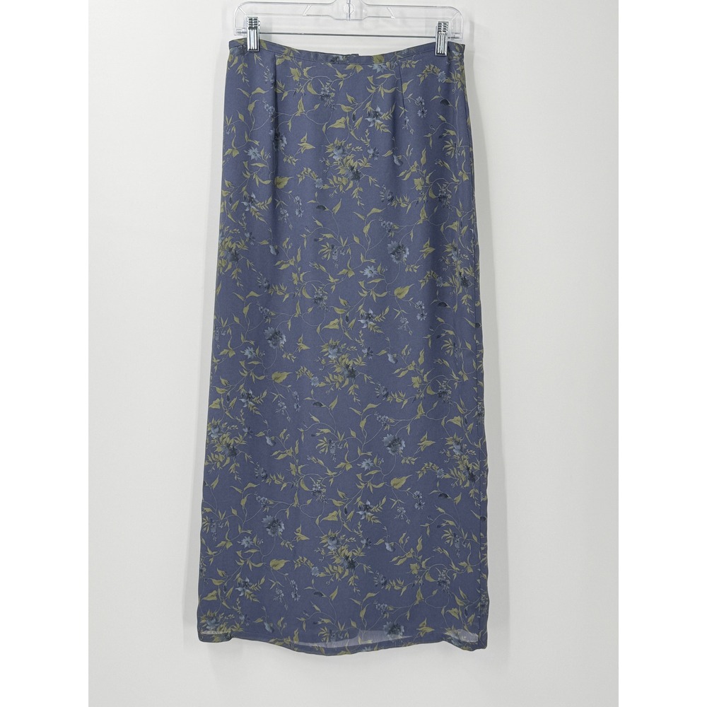 Vtg Y2K 90s Old Navy Maxi Skirt Womens sz L Practical Magic Romantic Floral